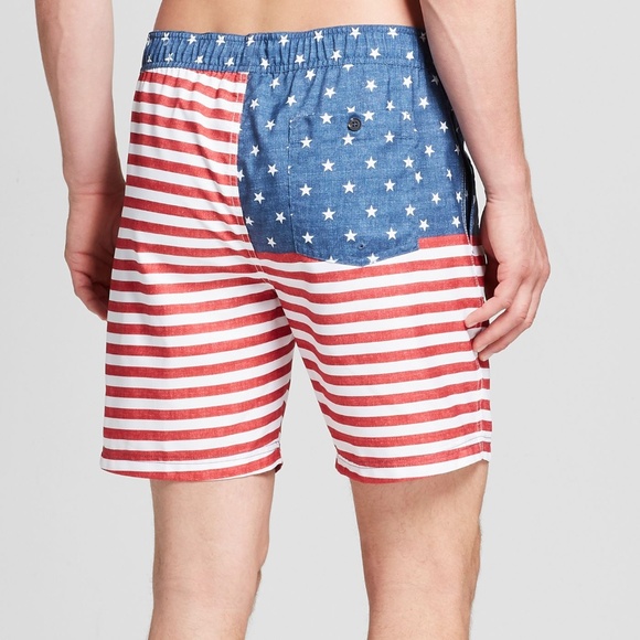 7.5" American Flag Thirteenth Board Shorts XXL - Picture 2 of 8